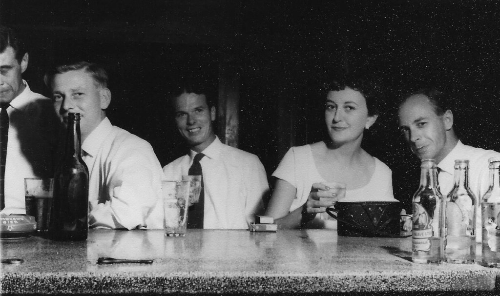 My glamorous parents, far right